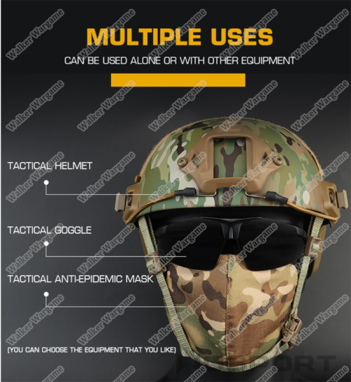 Tactical Knight Face Mask Washable - Black Multicam ( Protect Against COVID19 )