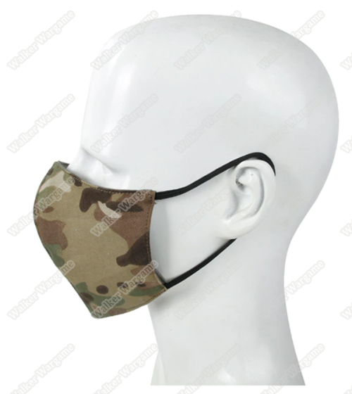 Tactical Knight Face Mask Washable - Black Multicam ( Protect Against COVID19 )