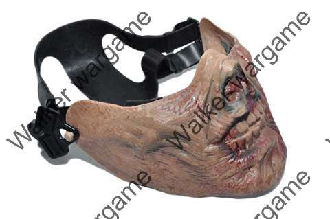M05 Plastic Half Face Protector Mask - Zombie