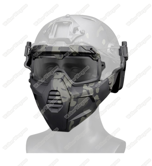 FMA SF Goggle and Face Mask Protect System Airsoft Mask - Multicam