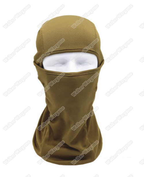 Balaclava Hood 1 Hole Head Face Mask - Desert Tan