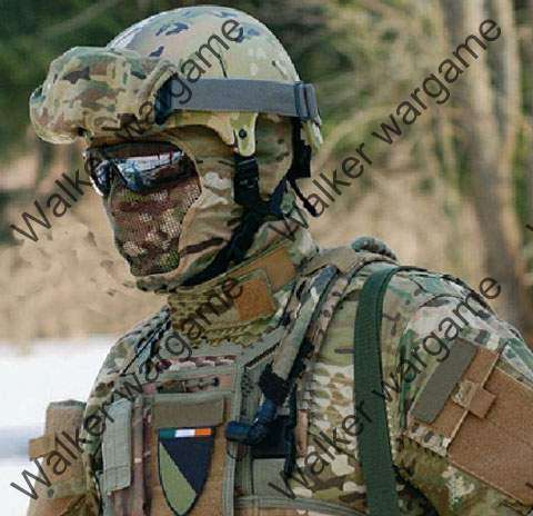 Airsoft V3 Full Face Metal Mesh Mask Ver. 3 -- Multi Camo