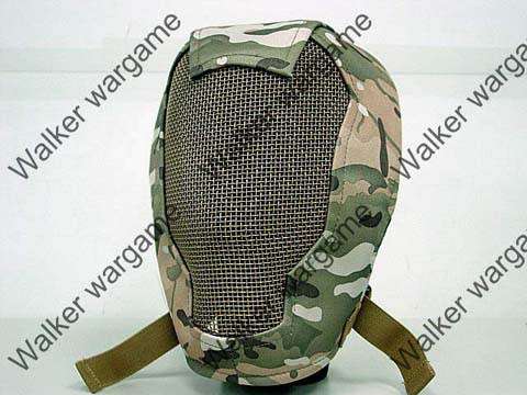 Airsoft V3 Full Face Metal Mesh Mask Ver. 3 -- Multi Camo