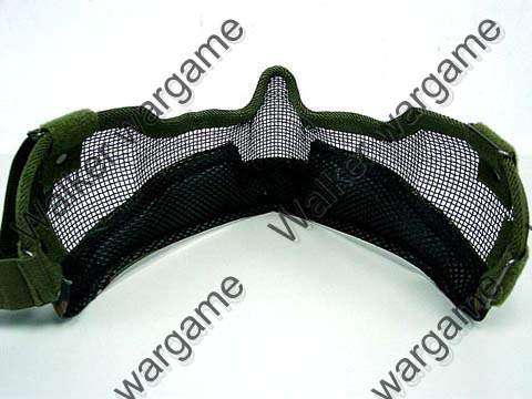 Airsoft Stalker Type Half Face Metal Mesh Mask Ver. 2 -- Digital Woodland
