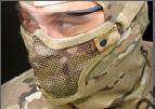 V1S Stalker Type Half Face Metal Mesh Mask - US Army WoodLand