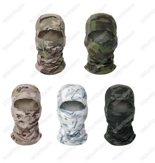 Balaclava Hood 1 Hole Head Face Mask - Multicam Black MCBK