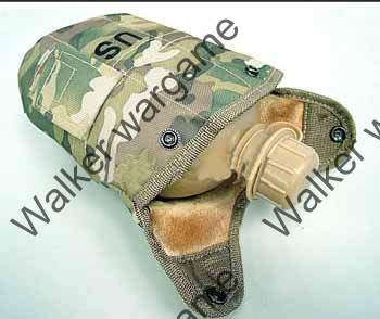 1Qt Canteen Water Bottle w/Pouch and Cup - Multi camo