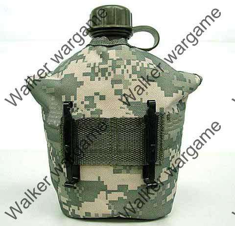 1Qt Canteen Water Bottle w/Pouch and Cup - Digital Camo ACU