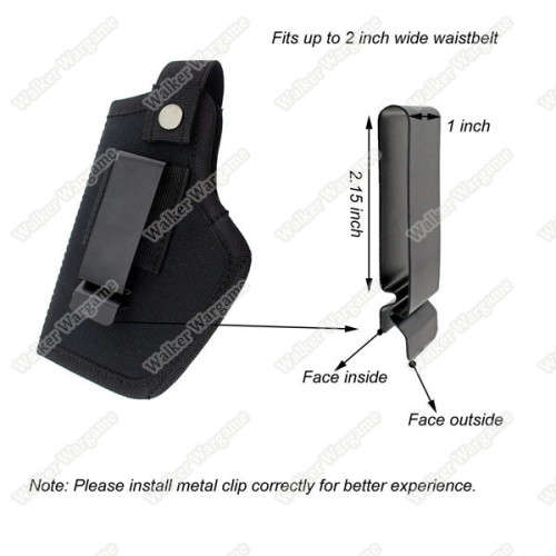 Ambidextrous IWB OWB Conceal Holster For Right and Left Hand Pistol Holster