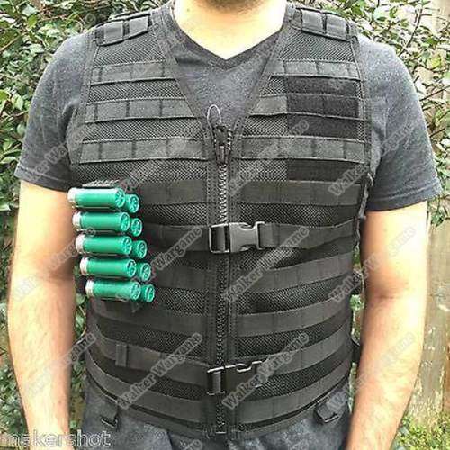 Tactical Molle Shotgun Shell Holster Holder Clip, Quick Load For Shotgun