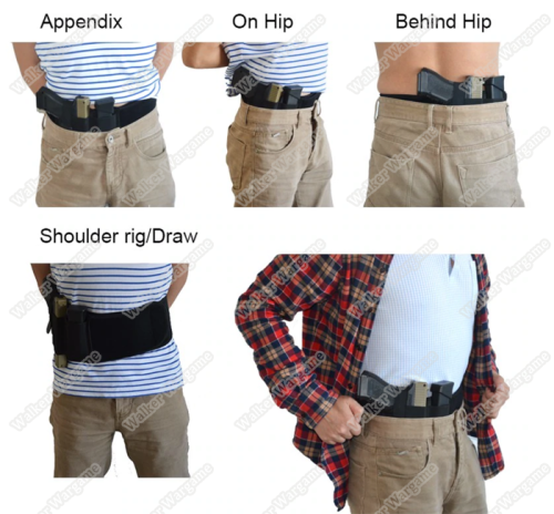 Ultimate Tactical Waist Wrap Belly Band Holster for Concealed Carry - Gen2 - Right Hand