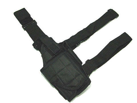 Drop Leg Pistol Holster -  SWAT Black