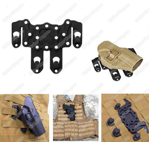 CQC Molle Plate Fit Holster On Any Molle System - Black
