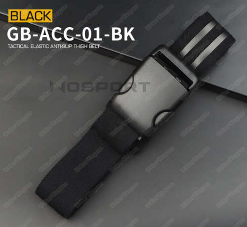 Elastic Anti-slip Thigh Belt For Leg Holster - Black