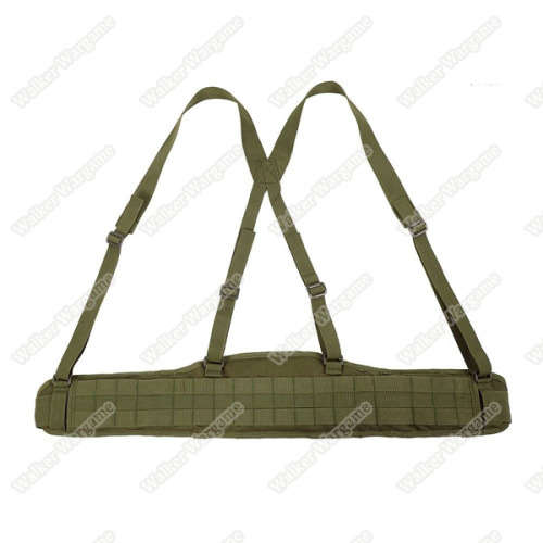 Tactical Waist Padded Molle Belt With Suspender Duty Belt - Tan