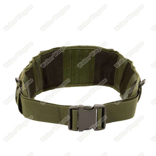 Tactical Waist Padded Molle Belt With Suspender Duty Belt - Tan