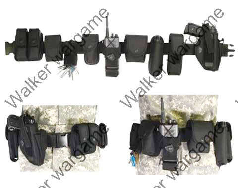 Tactical 10 In 1 Black Law Enforcement Modular Belt - SWAT Black