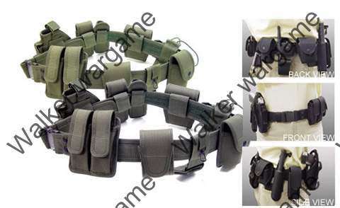 Tactical 10 In 1 Black Law Enforcement Modular Belt - SWAT Black