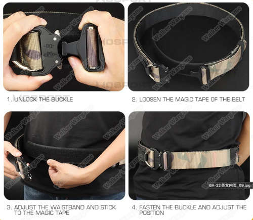 WST Knight Battle Combat Molle Belt - DESERT TAN