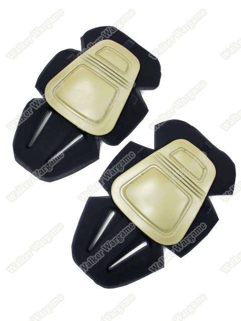 Emerson Gen 3 Tactical Combat Build In Pants Knee Pads Set - Desert Tan