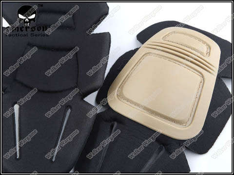Emerson Gen 3 Tactical Combat Build In Pants Knee Pads Set - Desert Tan