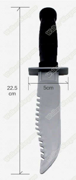 Tactical M7 Rubber Training Bayonet Black