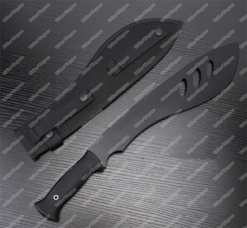 Rubber Training Tactical Rubber Machete With Holster - Black