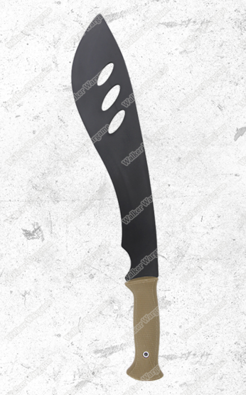 Rubber Training Tactical Rubber Machete With Holster - TAN