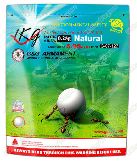 GandG High Quality Precision Grade Biodegradable 0.28g BB - 3570 rds