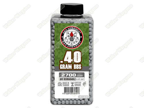 GandG 0.40g High Quality Precision Grade Biodegradable BB - 2700rds Bottle