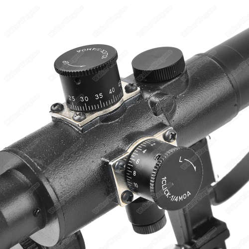 SVD Dragunov Sniper Rifle 4X26 Optics Scope Red Illuminated