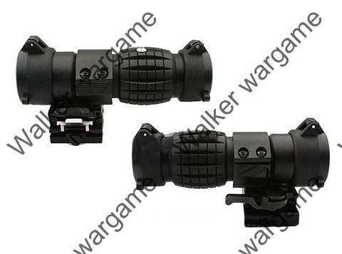 3X-FTS Magnifier Scope w Flip To Side Mount - Black