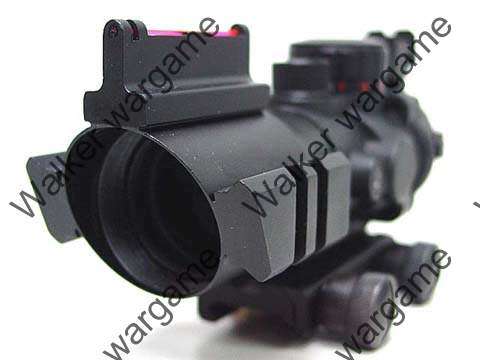 TAR 4x32mm Red/Green/Blue Cross-Hair Scope with Dual Rail - Black