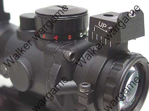 TAR 4x32mm Red/Green/Blue Cross-Hair Scope with Dual Rail - Black
