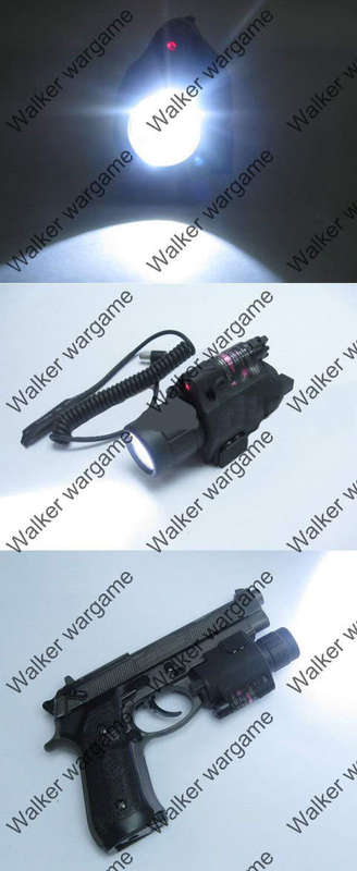 M6 Tactical Pistol Flashlight and Red Laser