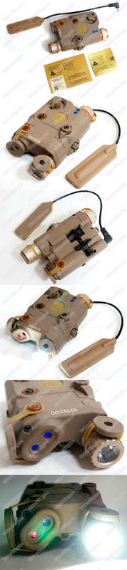 FMA PEQ LA5-C LED White light + Red laser with IR Pointer - Tan