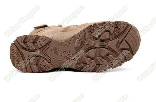 UniteWin Tactical Non-slip Combat Boots With Side Zip - Desert Tan UK8