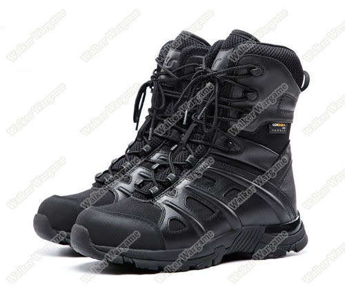 UniteWin Tactical Non-slip Combat Boots With Side Zip - SWAT Black UK9 Euro44 US9.5