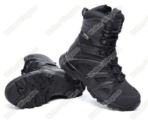 UniteWin Tactical Non-slip Combat Boots With Side Zip - SWAT Black UK9 Euro44 US9.5