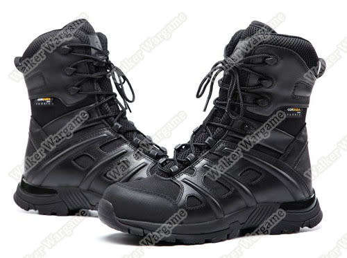 UniteWin Tactical Non-slip Combat Boots With Side Zip - SWAT Black UK9 Euro44 US9.5