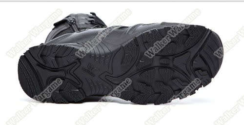 UniteWin Tactical Non-slip Combat Boots With Side Zip - SWAT Black UK9 Euro44 US9.5