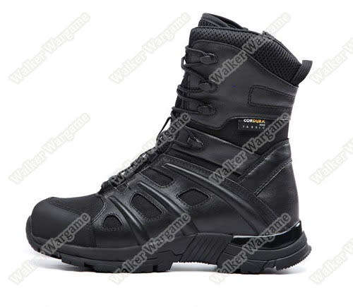 UniteWin Tactical Non-slip Combat Boots With Side Zip - SWAT Black UK9 Euro44 US9.5