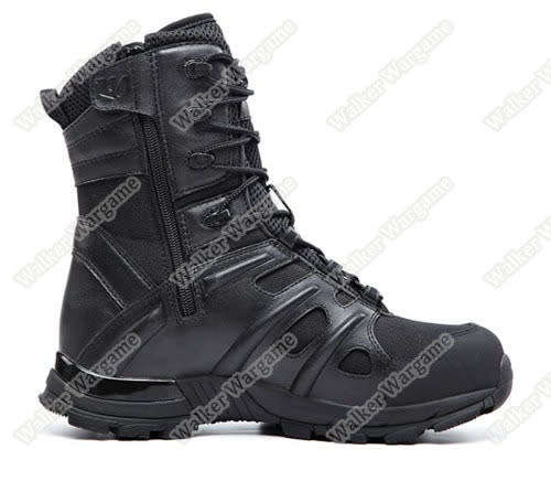UniteWin Tactical Non-slip Combat Boots With Side Zip - SWAT Black UK9 Euro44 US9.5