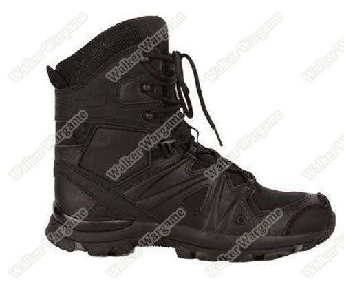 UniteWin Tactical Non-slip Combat Boots With Side Zip - SWAT Black UK9 Euro44 US9.5
