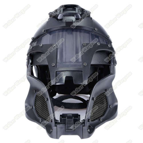 Tactical Samurai Airsoft Mask With Helmet - Desert Tan