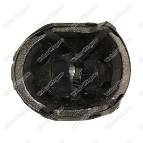 Basis Fast Jump Helmet With NVG Mount & Side Rail SWAT Black