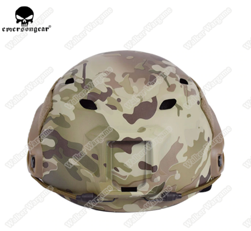 Basis Fast Jump Helmet Build in Goggle With NVG Mount & Side Rail Multicam