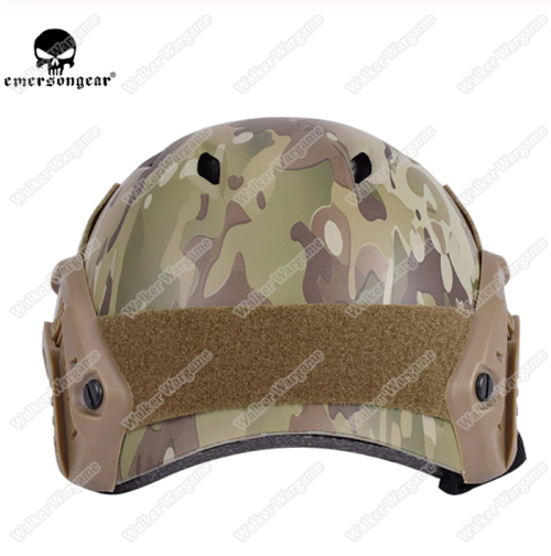 Basis Fast Jump Helmet Build in Goggle With NVG Mount & Side Rail Multicam