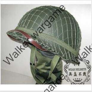 WWII US Army M1 Green Helmet + free camo net