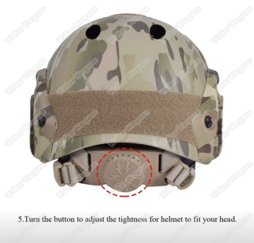 Advance Fast Jump Helmet With NVG Mount & Side Rail Desert tan